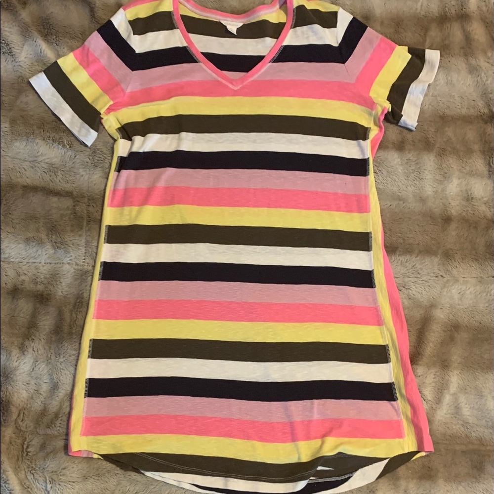 STRIPPED TSHIRT DRESS